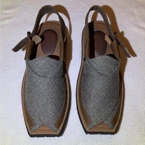 Men's Kaptaan Chappal Peshawari Style Leather Sandals
